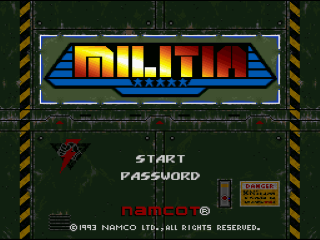 Metal Marines title screen for Super Nintendo
